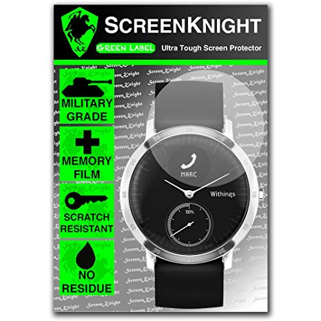 ScreenKnight® Withings Steel HR Screen Protector 40mm - Military Shield - 1 Pack