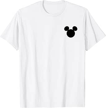 Disney Mickey And Friends Mickey Silhouette Pocket Logo T-Shirt