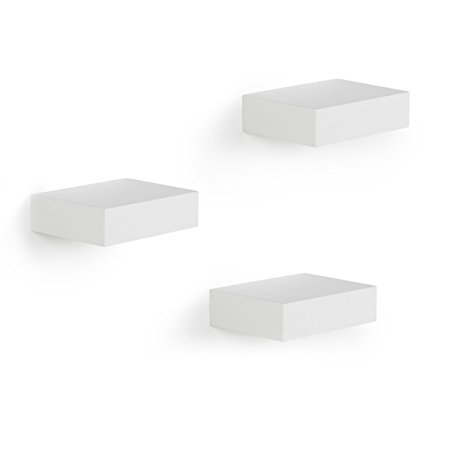 Umbra Showcase Shelves, White, Set of 3