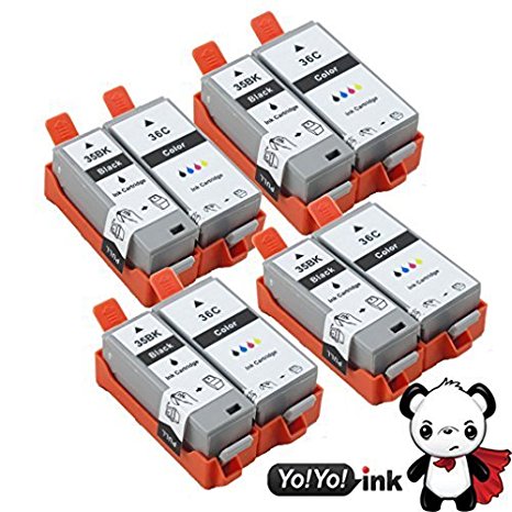 YoYoInk Compatible Ink Cartridges Replacement for Canon PGI-35 & CLI-36 (4 Black, 4 Color, 8-Pack) (8 Pack - (4 Black 4 Color))