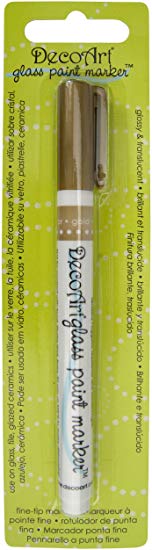 DecoArt Glass Paint Marker, Gold