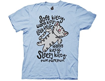 Ripple Junction Big Bang Theory Soft Kitty Men's Licensed T-shirt