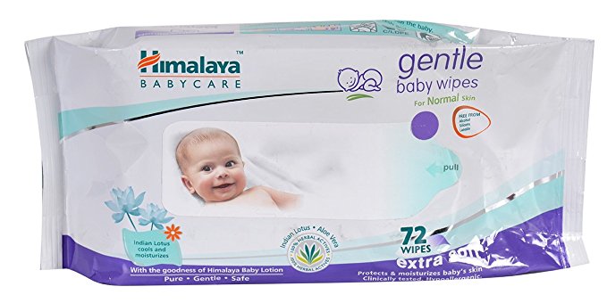 Himalaya gentle Baby Wipes (72Napkins of 2 packs)