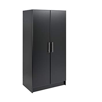Prepac BEW-3264 Elite Storage Cabinet, 32" Wardrobe, Black