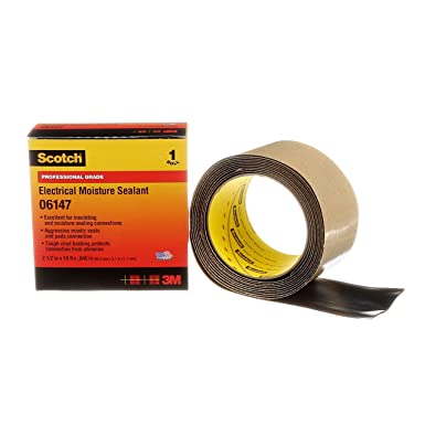 Scotch Electrical Moisture Sealant Roll 06147, 2-1/2 in x 10 ft, 1 roll/carton, Black