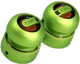 XMI X-Mini Max Duo Portable Mini Speakers with 35mm Jack Compatible with iPhoneiPadiPodSmartphonesTabletsMP3 PlayerLaptop - Green