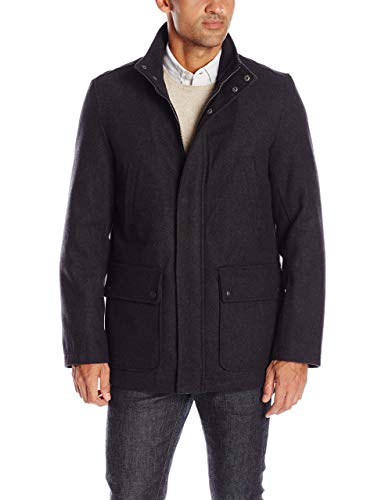 Dockers Men's Wool Melton Two Pocket Full Length Duffle Coat