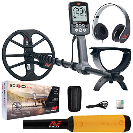 Minelab Equinox 600 Multi-IQ Metal Detector with Pro-Find 15 Pinpointer