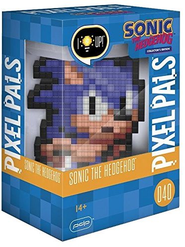 PDP Pixel Pals Sonic the Hedgehog Collectible Lighted Figure, 878-038-NA-SONIC