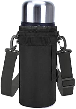 Large Water Bottle Carrier Bag Pouch Sleeve Cover Holder,Adjustable Shoulder Hand Strap Sleeve Hiking Travel for 32oz 40oz 50oz Water Bottles