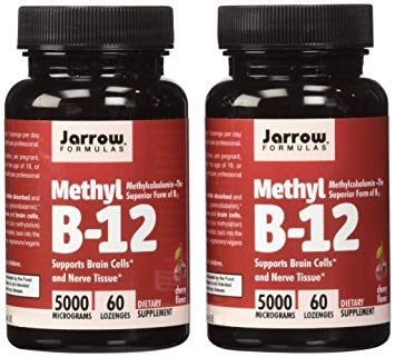 Jarrow Formulas Methyl B12, Methylcobalamin (2 X 60)