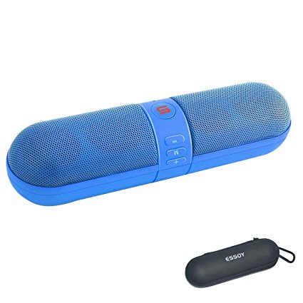 Wireless Bluetooth Speaker Portable Sport Stereo Speaker ,Bluetooth Speakers With HD Audio And Built-in Microphone,Super Bass, TF Card Support and 3.5 mm Aux Input (blue)