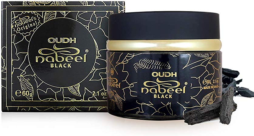 Oudh Nabeel Black Incense (Formerly Oudh Etisalbi) - 60gms by Nabeel