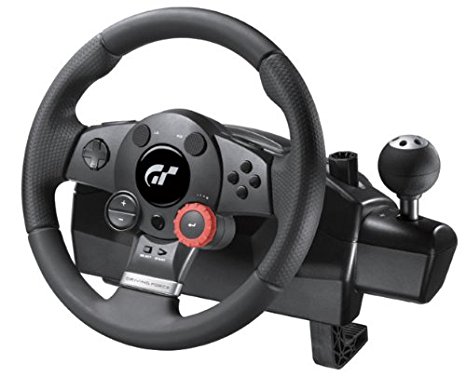 900 Degrees Adjustment Dial 24 Position Rotary Steering Wheel Logitech Driving F. GT Force Feedback Wheel Pedal Accelerator Brake Lever Sequential Compatible With PC/PS2/PS3