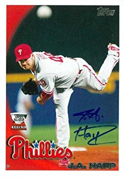 J.A. Happ autographed Baseball Card (Philadelphia Phillies) 2010 Topps Rookie #89