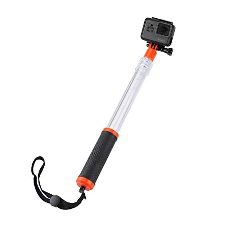 TELESIN Waterproof Transparent Extension Float Floating Monopod with Remote Clip Extendable Selfie Stick for GoPro 6 5 4 3  3 SJ4000 SJ5000 Osmo Action Xiaoyi YI 4K/4K  Action Cameras Accessories