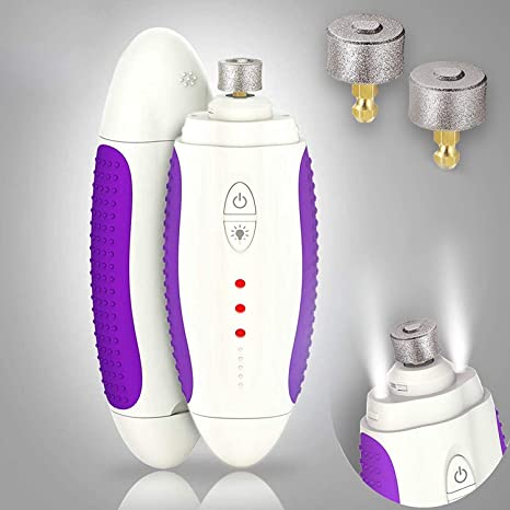 Dog Nail Grinder - 3-Speed Powerful Pet Nail Grinder with LED Light - Pet Nail Trimmer Painless Paws Grooming & Smoothing for Small to Medium Dogs & Cats