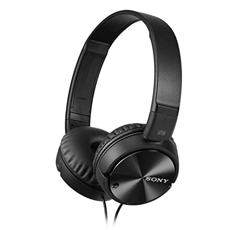 Sony MDRZX110NC Wired Over the Ear Headphone without Mic (Black)