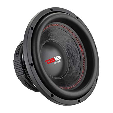DS18 SLC8S Car Subwoofer Audio Speaker - 8" in. Paper Glass Fiber Cone, Black Steel Basket, Single Voice Coil 4 Ohm Impedance, 400W MAX Power and Foam Surround for Vehicle Stereo Sound System