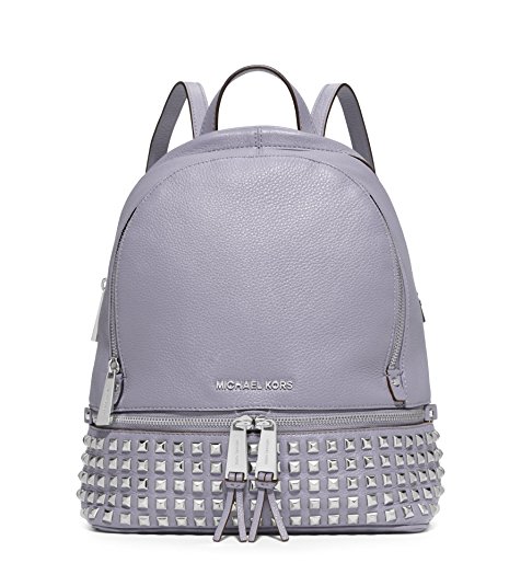 Michael Kors Rhea Women's Small Studded Backpack Bag Leather, Lilac