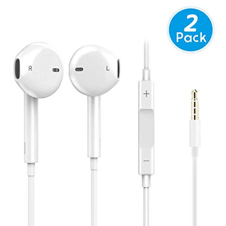 Earphones/Earbuds/Headphones, Premium in-Ear Wired Earphones with Remote & Mic Compatible Apple iPhone 6s/plus/6/5s/se/5c/iPad/Samsung/MP3 MP4 MP5, mnV3