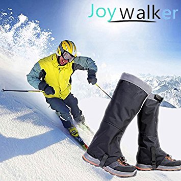 Joy Walker Hiking Snow Gaiters 3-Layer Sealed 420D Nylon Waterproof Breathable Leggings Cover Tpu Strap