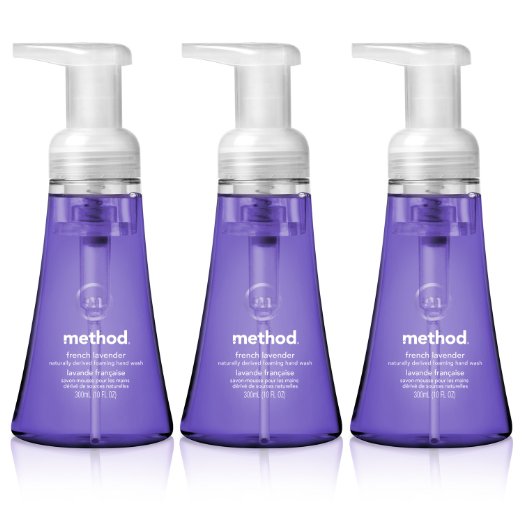 Method Foaming Hand Wash, French Lavender, 10 Ounce (Pack of 3)