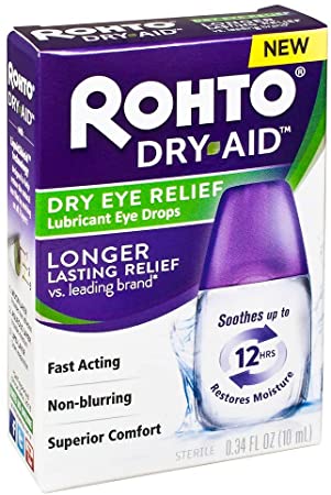 Rohto Dry-Aid Dry Eye Relief Lubricant Eye Drops - .34 oz