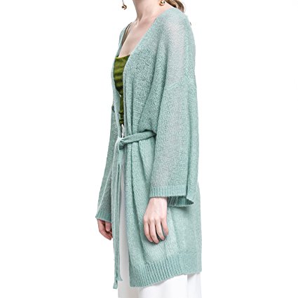 Luxspire Women's Open Front Knit Wool-blend Cardigan, Free Size