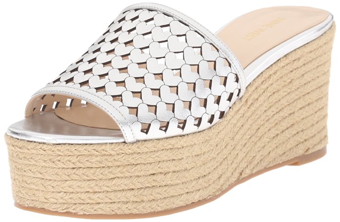 Nine West Women's Ertha Metallic Wedge Sandal