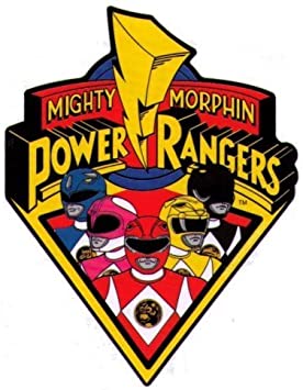 Animewild Mighty Morphin Power Rangers Logo & Characters Sticker