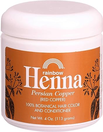 Rainbow Research Henna Hair Color and Conditioner Persian, Copper Red, 4 Fluid Ounce