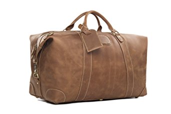 Genuine Leather Travel Bag Men Duffle Bag Large Capacity Gym Bag With Shoulder Strap