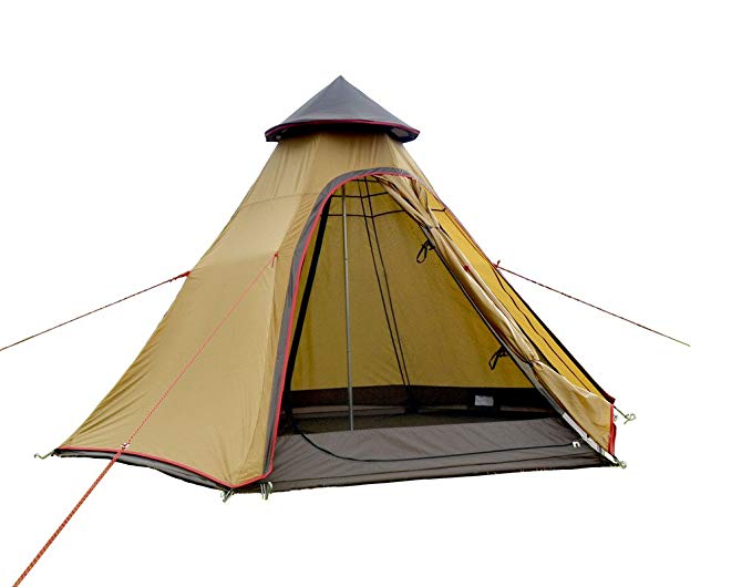 Hasika Lightweight Waterproof 3 Season Outdoor Windbreak Pergola Tower Post Camping Mosquito Net 12.5x10.8' x-Rays yurt Teepee Tents 2018 New