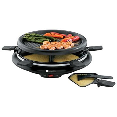 Toastess Party Grill and Raclette, 6 Person, Chrome
