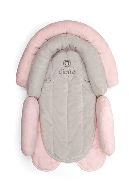 Diono Cuddle Soft 2-in-1 Head Support, Grey/Pink
