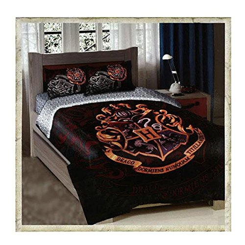 Warner Brothers Harry Potter School Motto Twin/Full Comforter with 2 Pillow Shams by The Northwest Company