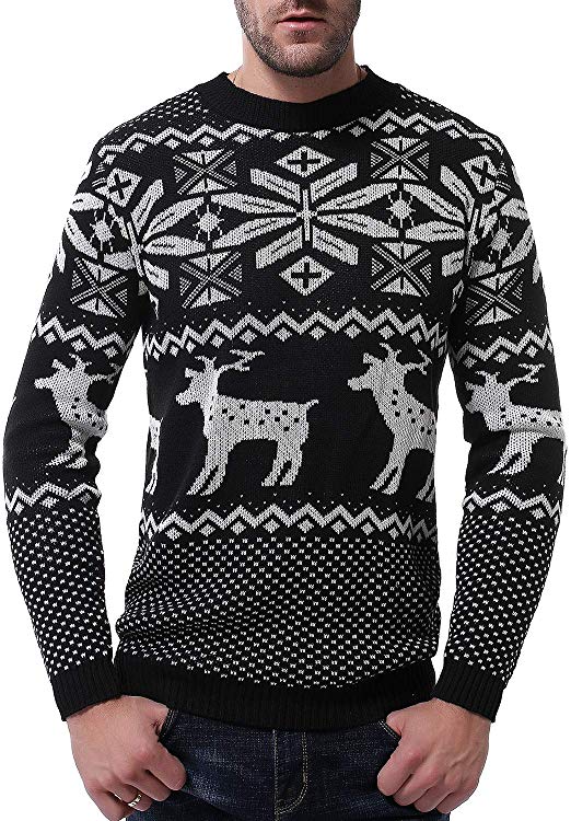 OSYS THX Men's Holiday Knitted Crewneck Pullover Ugly Christmas Sweater