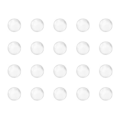 uxcell 5mm Solid Round Clear Glass Ball Boiling Stones Soda Lime Glass Beads 200pcs