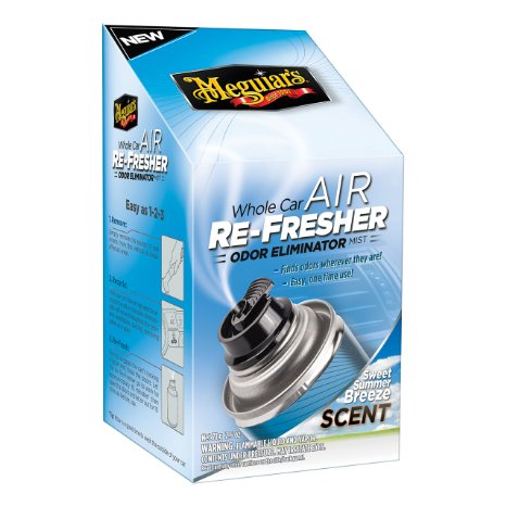 Meguiar's G16602 Whole Car Air Refresher Odor Eliminator (Sweet Summer Breeze Scent) - 2.5 oz.