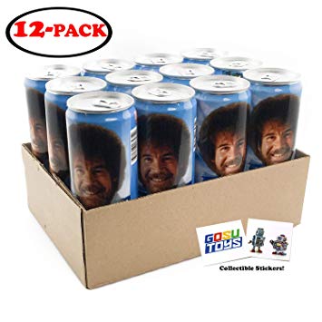 Bob Ross Positive Energy Drink 12 FL OZ (355mL) Cans - 12 Pack