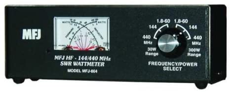 MFJ-864 SWR Meter, 1.8-60/144/440MHz, 30/300W