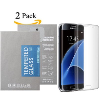 Galaxy S7 Edge Screen Protector Full Coverage 3D Full Curved Edge Saytay2-Pack Anti-Bubble HD Clear Curved Edge to Edge Screen Protector for Samsung Galaxy S7 Edge - LIFETIME WARRANTY