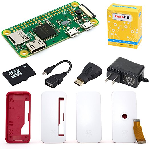 CanaKit Raspberry Pi Zero W (Wireless) Starter Kit with Official Case
