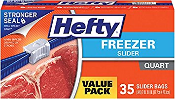 Hefty Slider Freezer Bags (Quart, 35 Count)