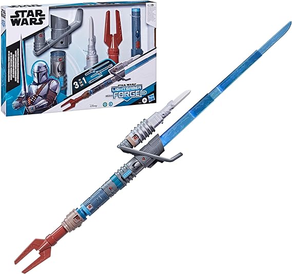 STAR WARS Lightsaber Forge Ultimate Mandalorian Masterworks Set, Officially Licensed Electronic Lightsaber Perfect for Halloween Costume, Toys for Boys and Girls, 4