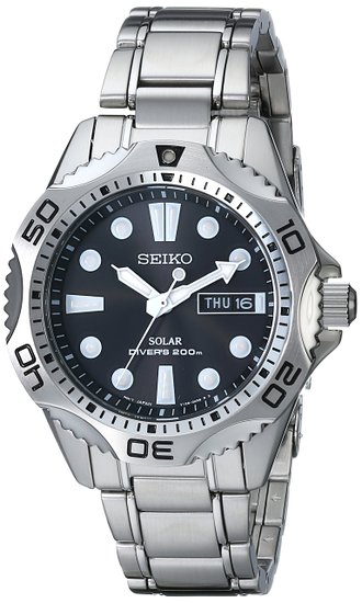 Seiko Men's SNE107 Stainless Steel Watch with Link Bracelet