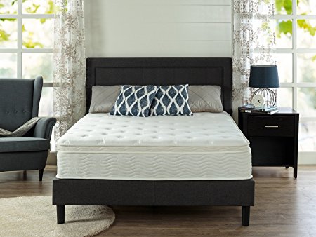 Sleep Master Ultima Comfort 12 Inch Euro Box Top Spring Mattress, Twin