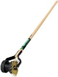 Truper 32100 Tru Tough Rotary Lawn Edger with Dual Wheel and Ash Handle 48-Inch