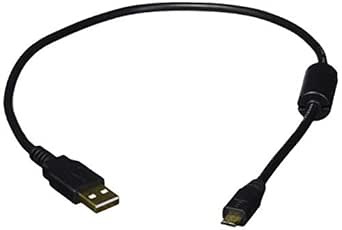 Monoprice USB-A to Micro B 2.0 Cable - 1.5 Feet - Black 5-Pin, 28/24AWG, Gold Plated, with Single Ferrite Core (5 Pack)